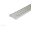 LED juostos profilio dangtelis C10, anoduotas aliuminis, 2m