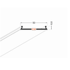 LED juostos profilio dangtelis C10, baltas, 2m