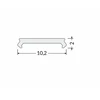 LED juostos profilio dangtelis C2 CLICK MINUS, juodas, 2m