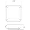 LED juostos profilio dangtelis C3 CLICK, baltas, 3m