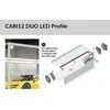 LED juostos profilio dangtelis D1 CLICK, baltas, 3m