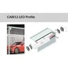 LED juostos profilio dangtelis D1 CLICK, baltas, 3m
