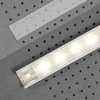 LED juostos profilio dangtelis E, matinis, 3m