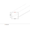 Bikuva.lt LED juostos profilio dangtelis E9 CLICK, baltas, 2m
