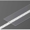 LED juostos profilio dangtelis G SLIDE, skaidrus, 2m