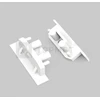 LED juostos profilio GROOVE10 Gen2 SQ užbaigimo elementai su skyle, balti