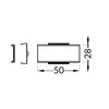 LED juostos profilio LINEA-IN20 180 laipsnių sujungimas, pilkas