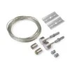 Bikuvalt LED juostos profilio pakabinimo rinkinys, 50V, sidabrinės spalvos, 2vnt.