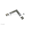 LED juostos profilio SLIM8 kampinis sujungimas L (juodai anoduotas)