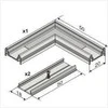 LED juostos profilio SURFACE10 kampinis sujungimas L (baltai nudažytas)