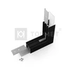 Bikuvalt LED juostos profilio VARIO30-02 270 laipsnių kampinis sujungimas, juodai anoduotas