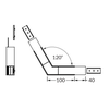 LED juostos profilio VARIO30-02 kampinis sujungimas 120 laipsnių, juodas.