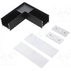 Bikuvalt LED juostos profilio VARIO30-02 kampinis sujungimas 90 laipsnių, anoduotas juodas