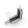 LED juostos profilio VARIO30-05 90 laipsnių kampinis sujungimas, anoduotas aliuminis