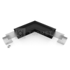 LED juostos profilio VARIO30-07 120 laipsnių kampinis sujungimas, juodai anoduotas