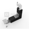 LED juostos profilio VARIO30-07 270 laipsnių kampinis sujungimas, juodai anoduotas
