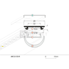 LED juostos profilis ARC12 CD/U5, baltas, 2m