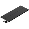 LED juostos profilis BACK10 A/UX, juodas, 2m