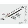 LED juostos profilis BEGTON12 J/S, anoduotas aliuminis, 2m