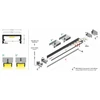 LED juostos profilis BEGTON12 J/S, juodas, 2m