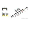 Bikuvalt LED juostos profilis BEGTON12, neanoduotas aliuminis, 3m