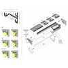 LED juostos profilis CORNER14, neanoduotas aliuminis, 2m