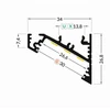 Bikuvalt LED juostos profilis CORNER27, anoduotas, 2m