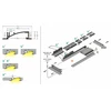 LED juostos profilis FLAT8 H/UX, baltas, 2m