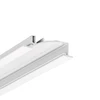 Bikuvalt LED juostos profilis FLAT8 H/UX, baltas, 2m