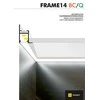 Bikuvalt LED juostos profilis FRAME14 BC/Q, anoduotas aliuminis, 2m
