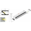LED juostos profilis HI8 C1, anoduotas aliuminis, 2m
