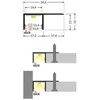 Bikuvalt LED juostos profilis PLANE14 SIDE, anoduoto aliuminio sp., 2m