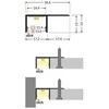LED juostos profilis PLANE14 SIDE, anoduoto aliuminio sp., 2m