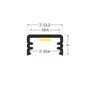 Bikuvalt LED juostos profilis SLIM8 AC2/Z, baltas, 2m