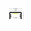 LED juostos profilis SLIM8 AC2/Z, neanoduotas aliuminis, 2m