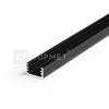 Bikuvalt LED juostos profilis SLIM8, juodai anoduotas, 3m