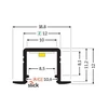 LED juostos profilis SMART-IN10 AC2/Z, baltas, 2m