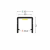 Bikuvalt LED juostos profilis SMART10 AC2/Z, baltas, 2m