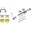 LED juostos profilis UNI12, anoduotas aliuminis, 3m
