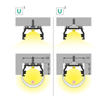 LED juostos profilis UNI12 BCD/U, baltas, 2m