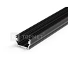 Bikuvalt LED juostos profilis UNI12, juodai anoduotas, 3m