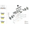 LED juostos profilis VARIO30-01, neanoduotas aliuminis, 2m