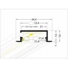 Bikuvalt LED juostos profilis VARIO30-06 ACDE-9/U9, anoduotas aliuminis, 2m