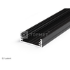 LED juostos profilis WIDE24 G/W, juodas, 2m