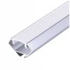 LED kampinis profilis N01, anoduoto sidabro sp., 2m, su dangteliu ir užbaigimais