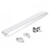 LED kampinis profilis N01, baltas, 2m, su dangteliu ir užbaigimais