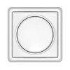 LED lempų (1-100W) šviesos reguliatorius VILMA STANDARD ST 150 su rėmeliu, baltas