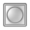 LED lempų (5-150W) šviesos reguliatorius VILMA STANDARD ST 150 su rėmeliu, metalo spalvos