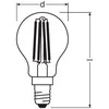 Osram LED lemputė LED TRIJŲ STEP DIM CLASSIC P 40 4 W/2700K E14
