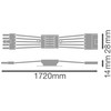 LED linijinio šviestuvo LINEAR INDIVILED 1500 jungtis